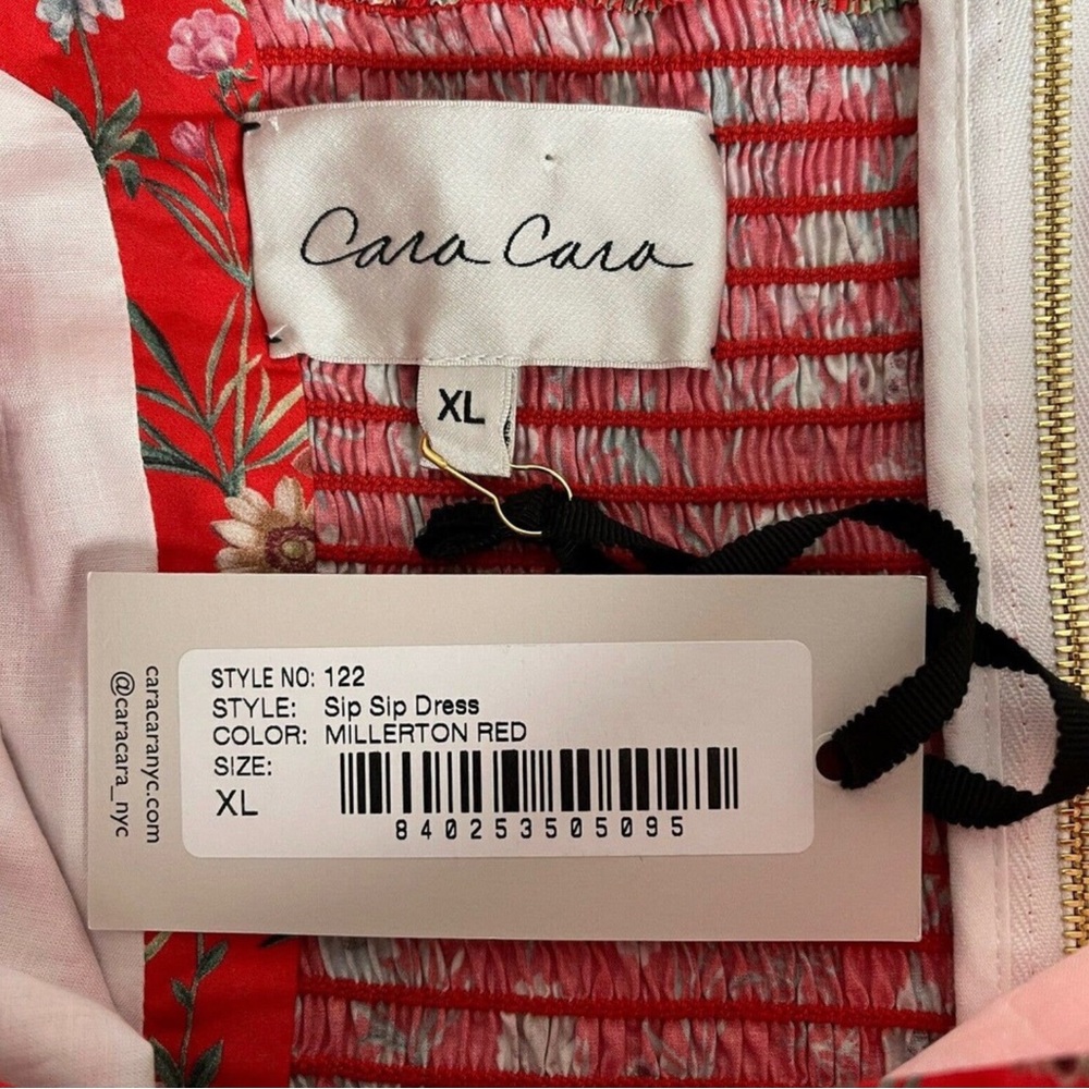 Cara Cara Red Floral Mini Dress - Picture 3 of 10